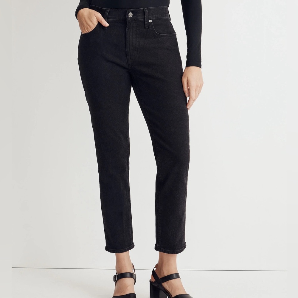 Madewell Mid-Rise Perfect Vintage Jeans Black Size 28